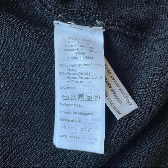 J. Crew Juliette Collarless Sweater Blazer in Black Linen Blend size S - Picture 7 of 11